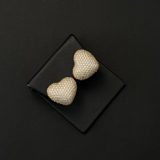 Aretes Corazon Brillantes