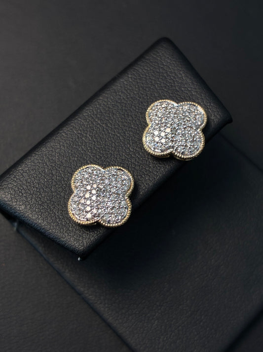 Aretes Diamante Clover