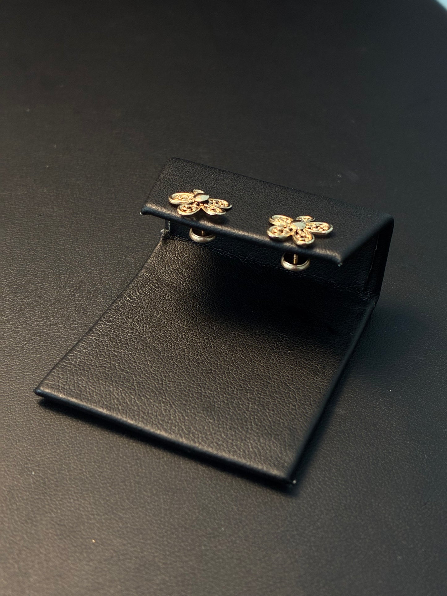 ARETES FLOWER GOLDEN