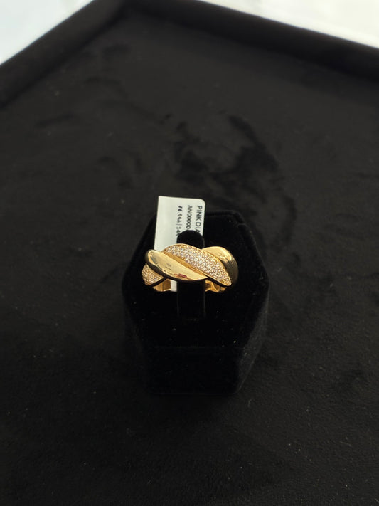 ANILLO GOLD CROSSOVER  SPARKLE